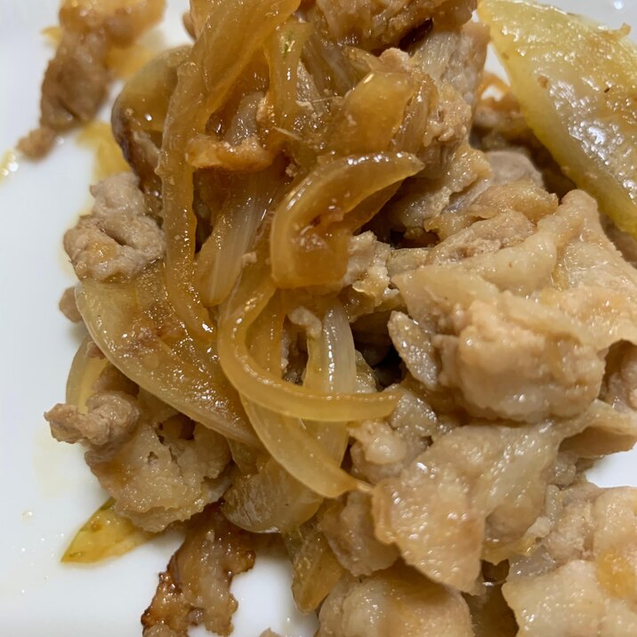 豚バラ肉の生姜焼き